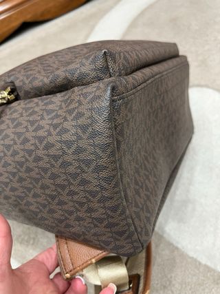 Zaino Michael Kors monogram marrone