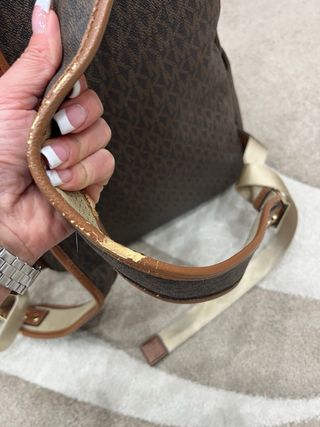 Zaino Michael Kors monogram marrone