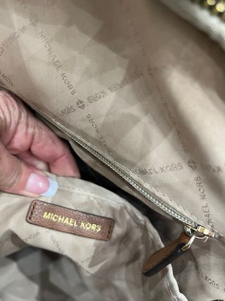 Zaino Michael Kors monogram marrone