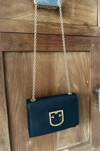 Borsetta Furla Pelle Nera e Oro