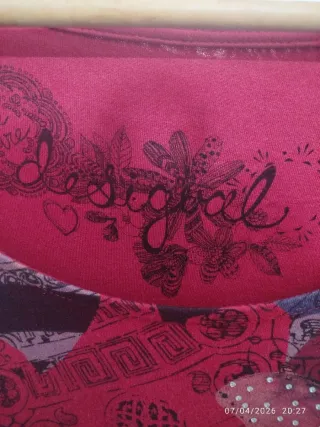 Camisa Desigual Multicolor Roja