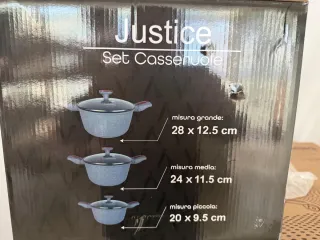 Set 3 Casseruole Gavana Manici Estraibili