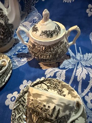 Juego de café inglés Myott porcelana
