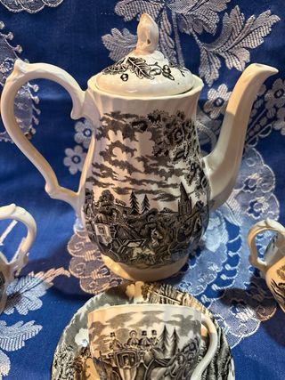 Juego de café inglés Myott porcelana