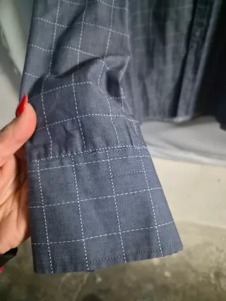 Camicia uomo a quadretti blu XXL