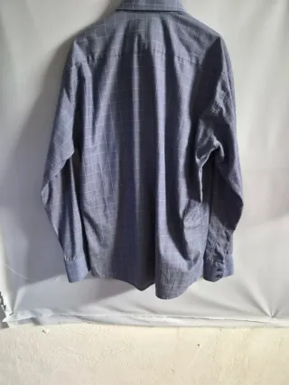 Camicia uomo a quadretti blu XXL