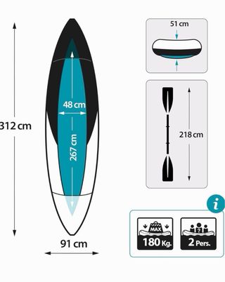 Kayak Hinchable Intex Explorer K2