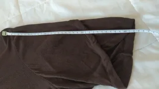 Camiseta larga marrón