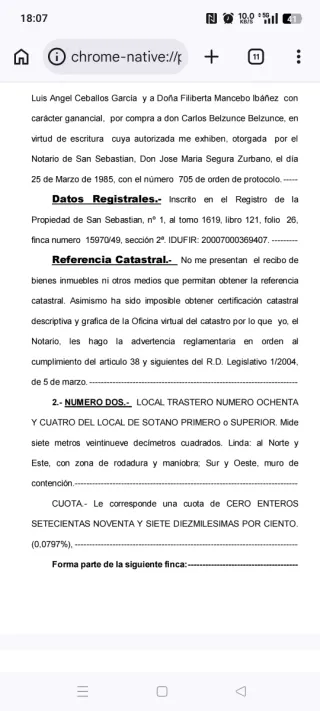 Oposiciones Trastero en paseo de larratxo