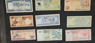 5 Colección de Billetes Extranjeros