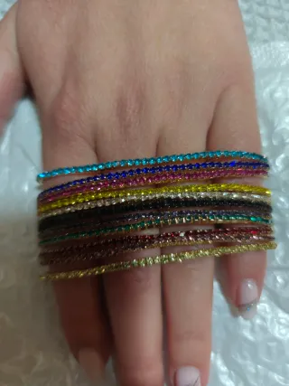Pulseras mujer bisutería multicolor