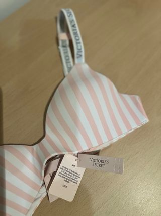 Conjunto Victoria's Secret Rosa Rayas
