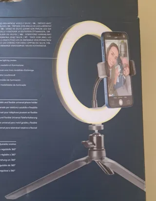Aro de Luz LED Selfie Ring para Fotos y Vídeos