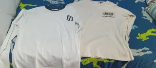 2 Camisetas Manga Larga Niño T.13/14 Años