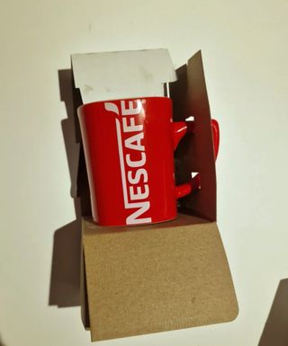 4 Tazas Nescafé Rojas