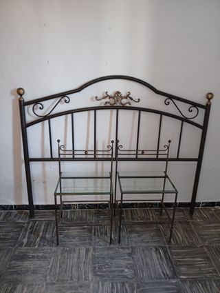 Cabecero de hierro elegante para cama 150