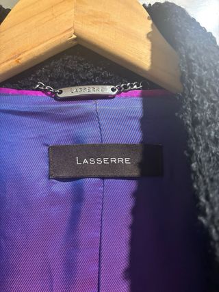 Abrigo Lana Lasserre Negro