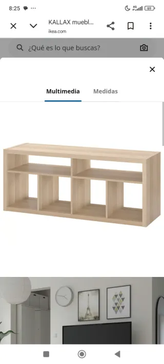 Mueble TV KALLAX como nuevo