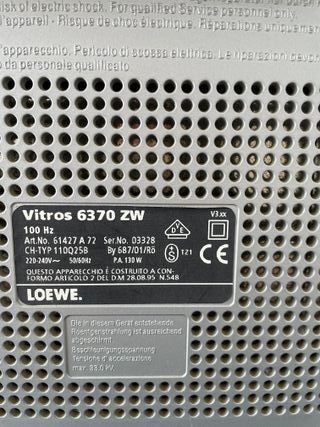 TV Loewe Vitros 6370 ZW Plata