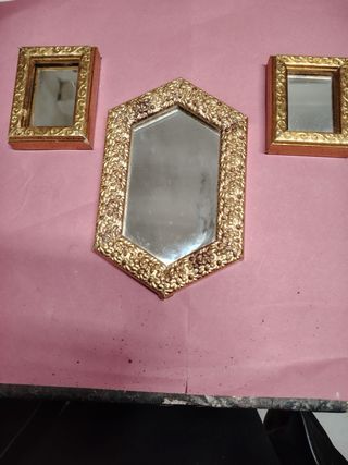 Set 3 Specchi Oro