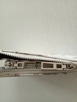 Monedero Parfois blanco estampado náutico