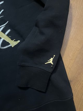 Felpa Jordan ragazzo nera 12/13 anni 147/160 cm