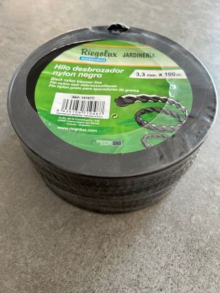 Hilo desbrozadora 3,3mm x 100m negro
