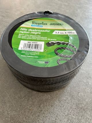 Hilo desbrozadora 3,3mm x 100m negro