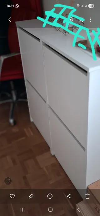 Zapatero Blanco Ikea