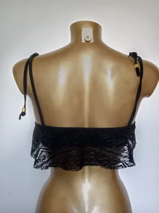 Top nero pizzo Atmosphere Tg. S