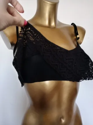 Top nero pizzo Atmosphere Tg. S