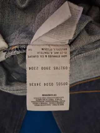 Vaqueros Levi's 501 Vintage W34 L36