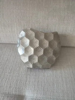 Jarrón Decorativo Plateado