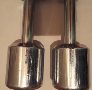 Pack 2 Mancuernas cromada 9 Kilos...NO ENVÍO