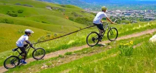 Cuerda de remolque para bicicleta