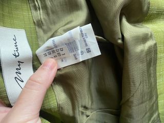 Traje Vintage Mujer L Verde Chaqueta Falda