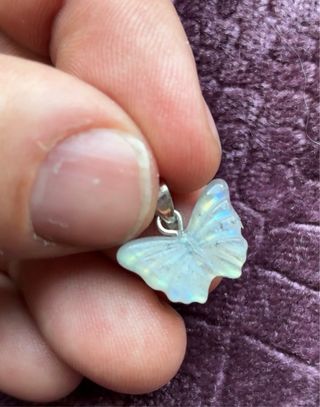 Colgante Mariposa Labradorita Multicolor