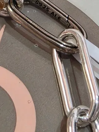 Pulsera Pandora Perlas y Eslabones Plata