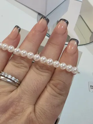 Pulsera Pandora Perlas y Eslabones Plata