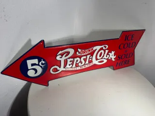 Insegna Pepsi Cola Freccia 5c Ice Cold
