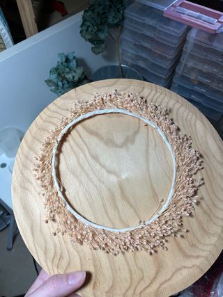 Corona Diadema Tiara Flores Preservadas Comunión