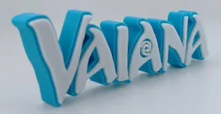Logo 3D VAIANA MOANA | Decoración Colección
