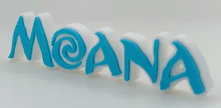 Logo 3D VAIANA MOANA | Decoración Colección