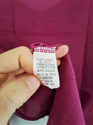 Camicia fuxia 100% cotone