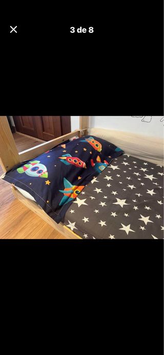 Negociable Cama Montessori Madera Natural