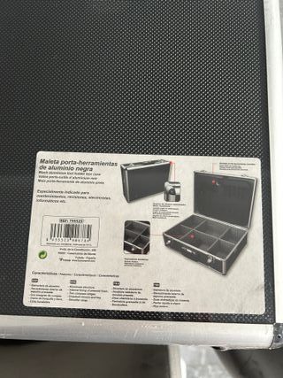 Maleta aluminio herramientas 45x15x33cm