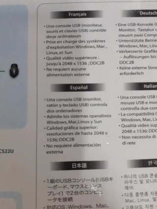 ATEN CS22U KVM Switch 2 Puertos USB