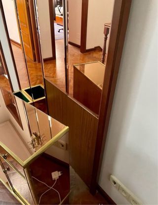 Recibidor espejo vintage madera (sin aplique)