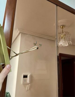 Recibidor espejo vintage madera (sin aplique)