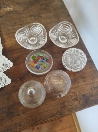 Oggettistica in vetro assortita